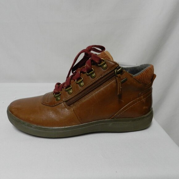 Clarks Women Nalle Leather Fleece lined Waterproof ankle zip boots Size Sz 8.5 - Picture 3 of 11